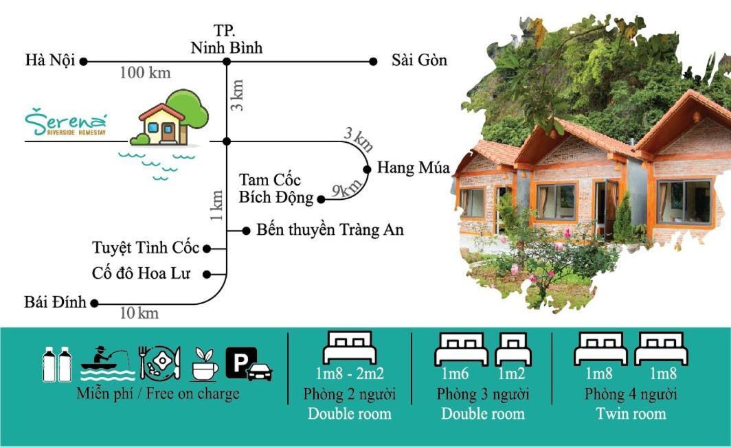Serena Riverside Homestay - Trang An ニンビン エクステリア 写真